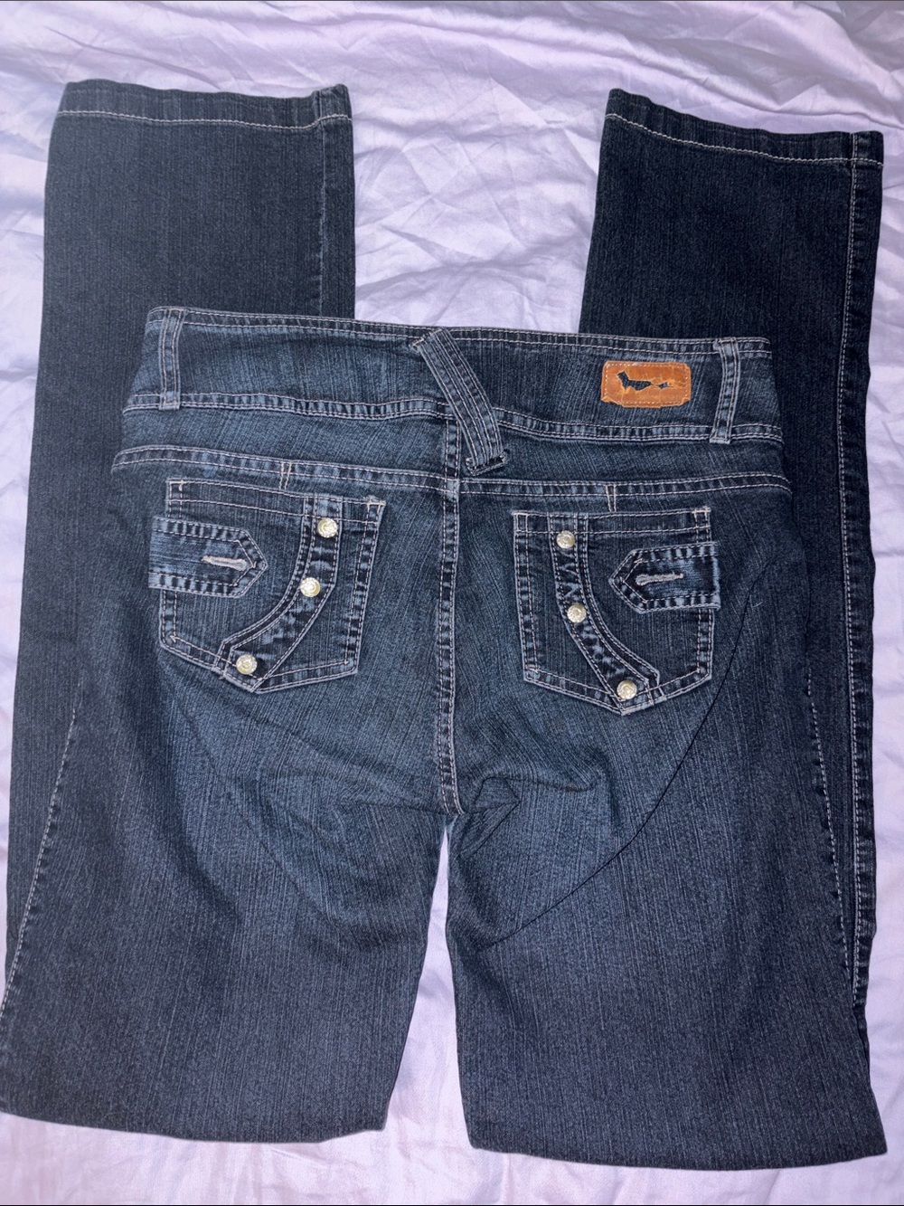 Y2K Chianti Colombian Made Mid Rise Dark Wash Boot Cut Jeans